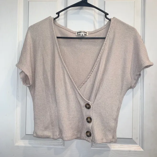 Beige Crop Top Tan Size M - Image 5