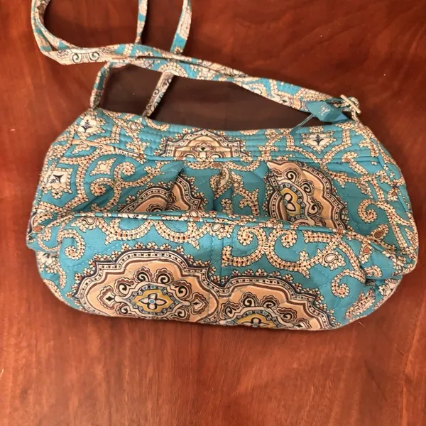 Vera Bradley Frannie Hipster Crossbody‎ Bag Totally Turquoise Paisley - Image 4