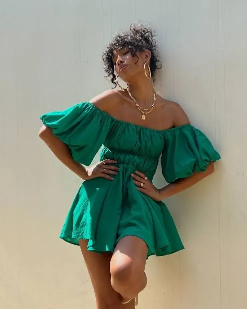 Princess Polly Dress Mini Green - Image 2
