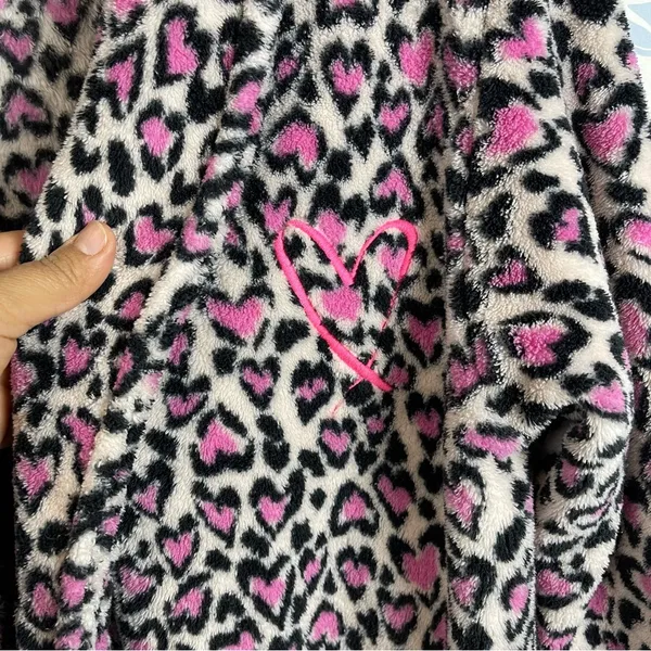 Victoria’s Secret Heart Leopard Print Robe SZ M/L - Image 6