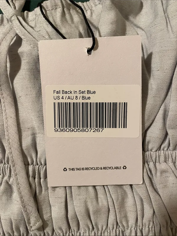 NWT Princess Polly “Fall Back In” Tank Top Shirt (Blue) - Image 8