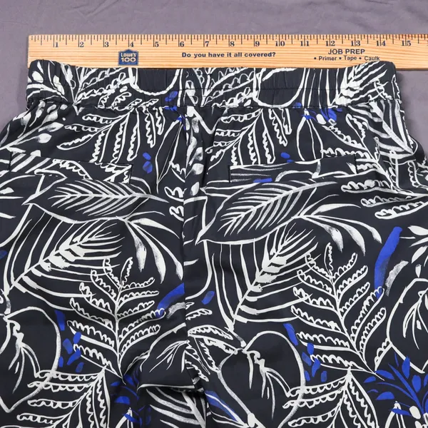 Marine Layer Allison Tropical Print Re-Spun Pull On Pants Women Small Black‎ - Image 6