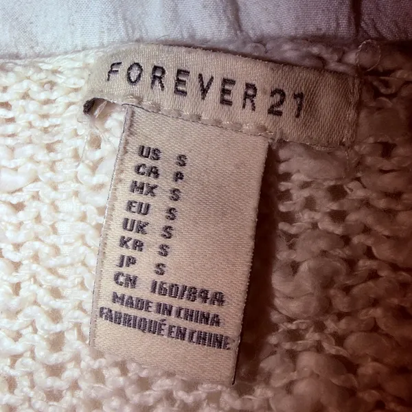 Forever 21 Knit Sweater Off-White - Image 2