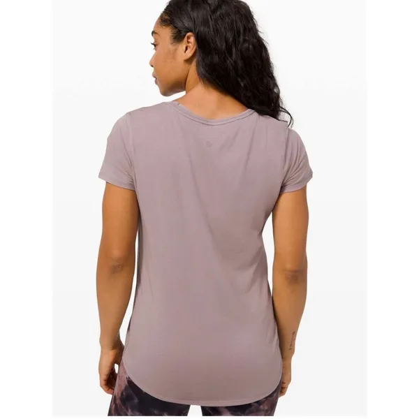 Lululemon Love Crew III Violet Verbena Purple Mauve Short Sleeve T-Shirt Pima - Image 3
