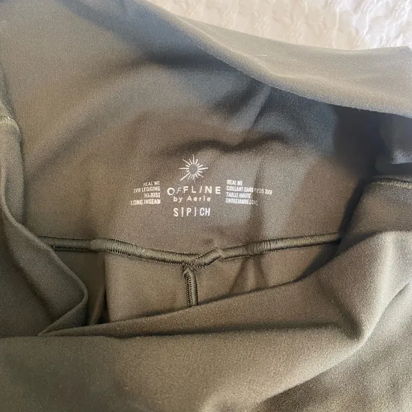 Aerie Olive Green 7/8 Leggings - Image 3
