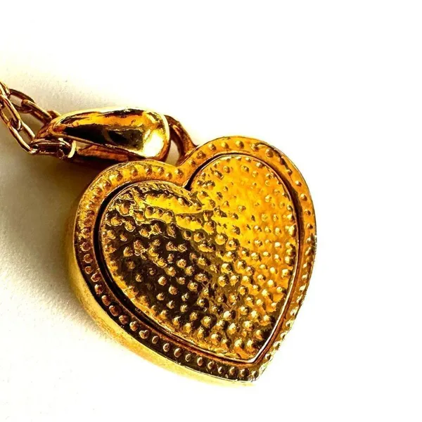 Vintage 1994 Avon Jewelesque Heart Pendant necklace - Image 5