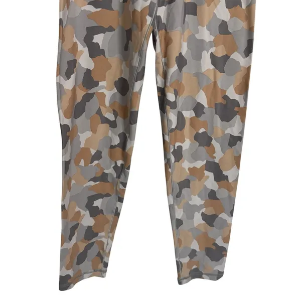 OFFLINE by Aerie Real Me‎ Crossover High Rise 7/8 Leggings Camo Tan Grey Large - Image 3