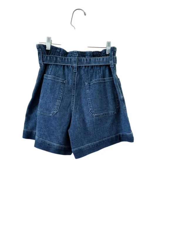 Women's J.Crew Blue Denim Paperbag Waist Jean Shorts Size 26 - Image 3
