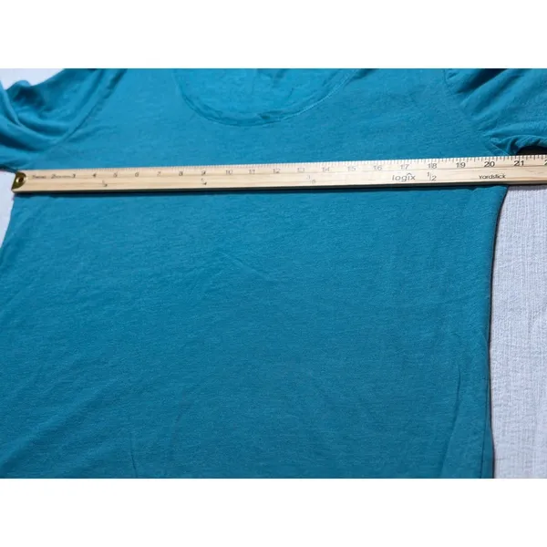 Joe Boxer Women's Pajama Set XL Teal Long Sleeve Top Mint Green Cat Fleece Pants - Image 7