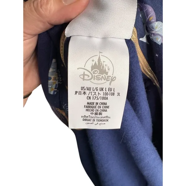 Disney Walt Disney World 50th Women's L Full Zip Hooded Graphic Fleece Hoodie - Image 10