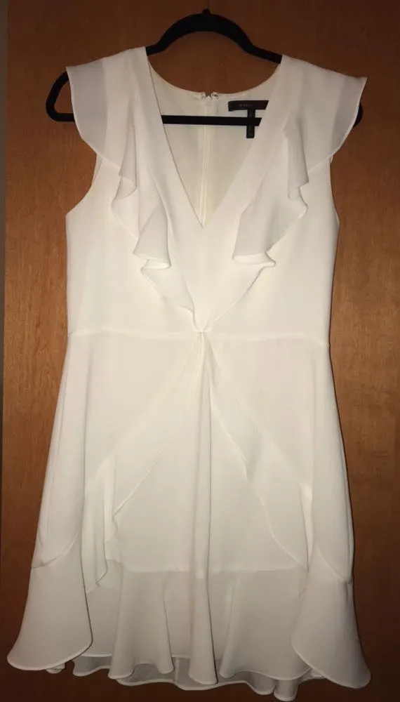 BCBGMAXAZRIA White Tyrah Dress - Image 2