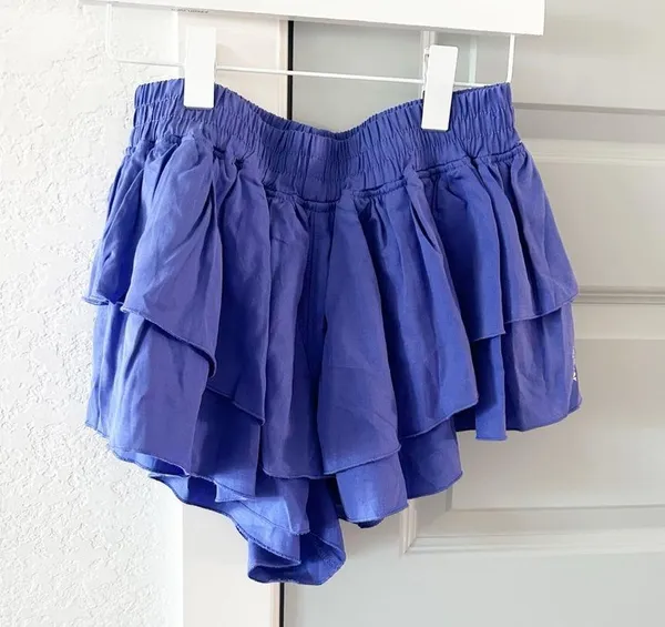 New Free People Prima Ruffle Shorts - Image 3