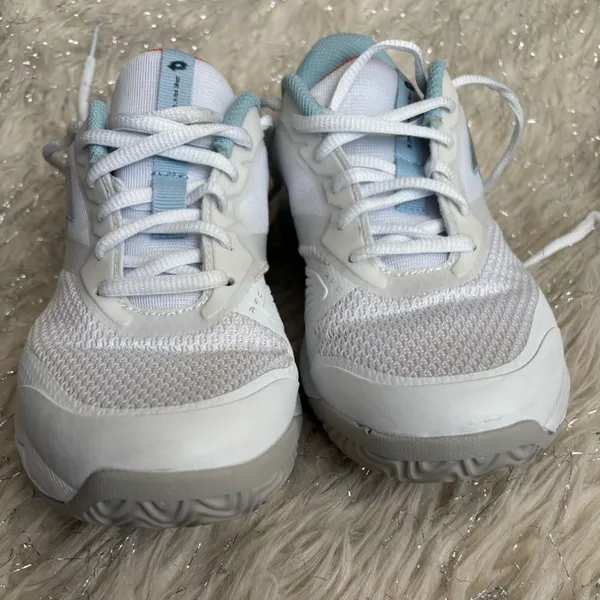 Lotto White and Blue Women's Miracle 400 Sneakers Size 8 - Image 5
