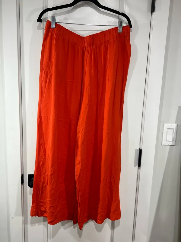 Double Zero Red/orange palazzo Pants size Large - Image 3