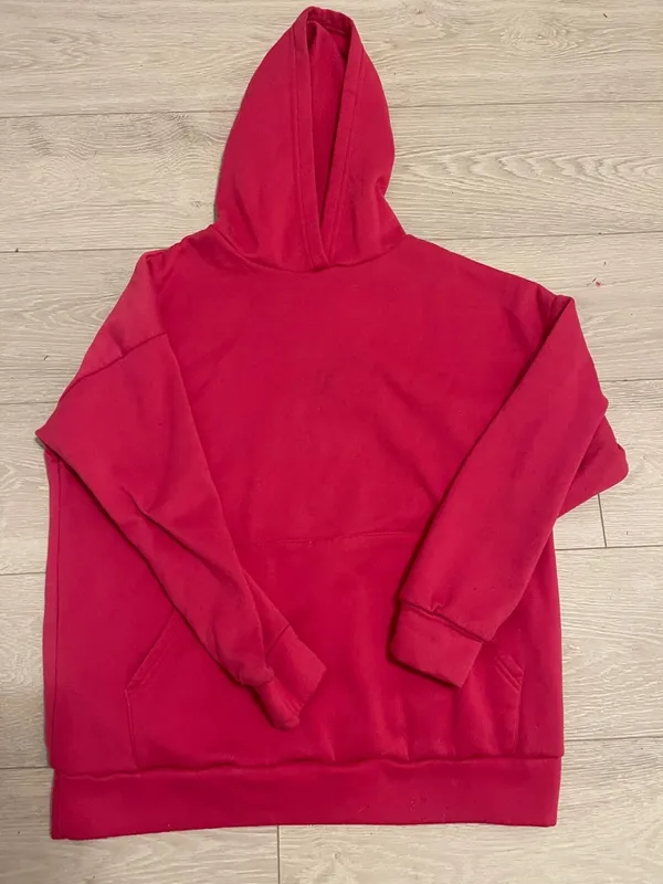 SheIn PinkGraphic Hoodie with Smiley Face - Image 3
