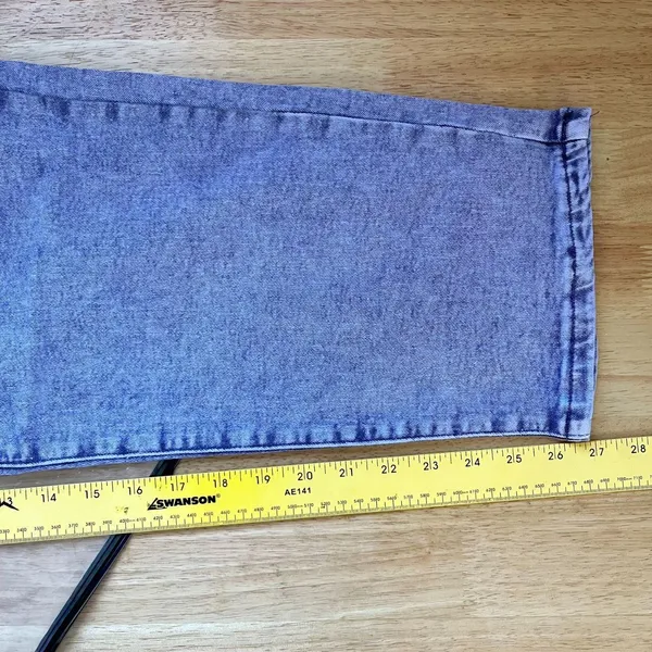 Purple Acid Wash Plus Size Jeans Size 4XL - Image 7