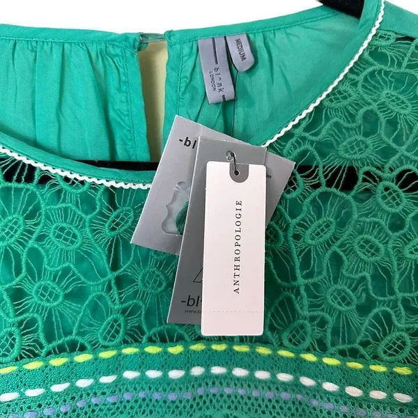Anthropologie Blink London Sunshine Peasant Top Blouse Size Medium - Image 8