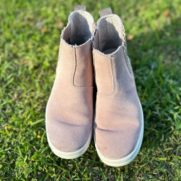 Hey‎ Dude Vic Suede Rose Dust Chelsea Boots Womens 5 Snakeskin 122025039 Pink - Image 3