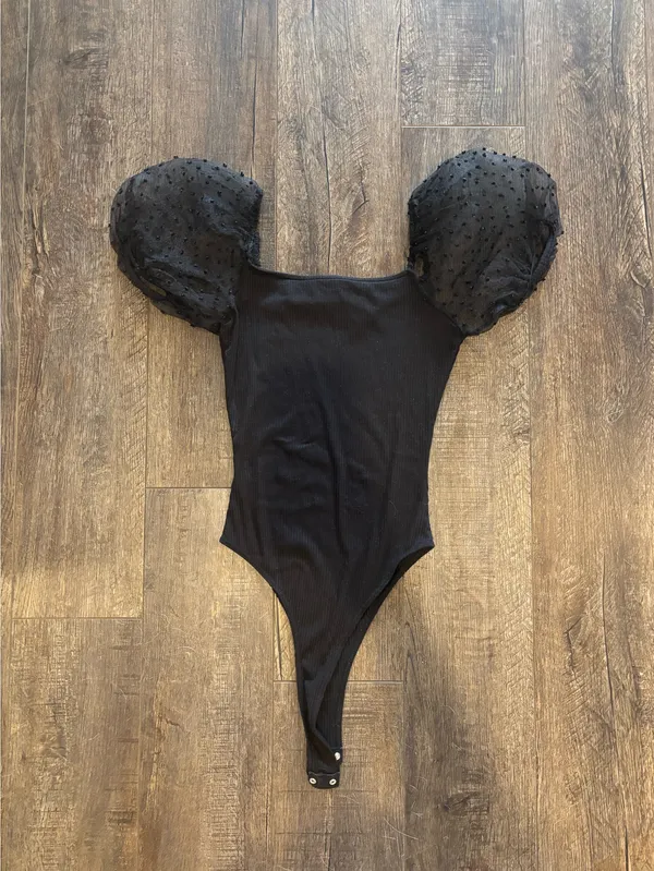 Altar'd State Sheer Puff Sleeve Bodysuit  - Image 2
