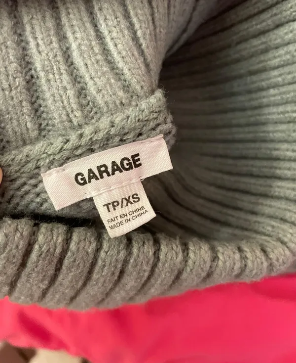 Garage Turtleneck Crop Sweater - Image 3