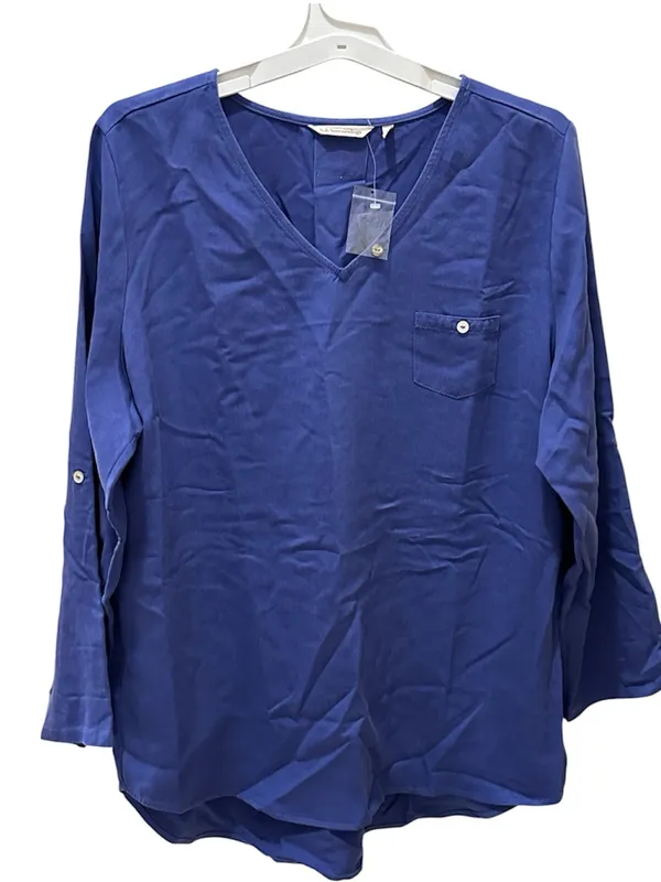 Soft Surroundings V-Neck Tencel Tunic Il Blouse size XL - Image 2