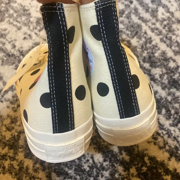 Comme des Garcons Play x Converse Play One Heart Sneakers Woman size 10 Men 8 - Image 7