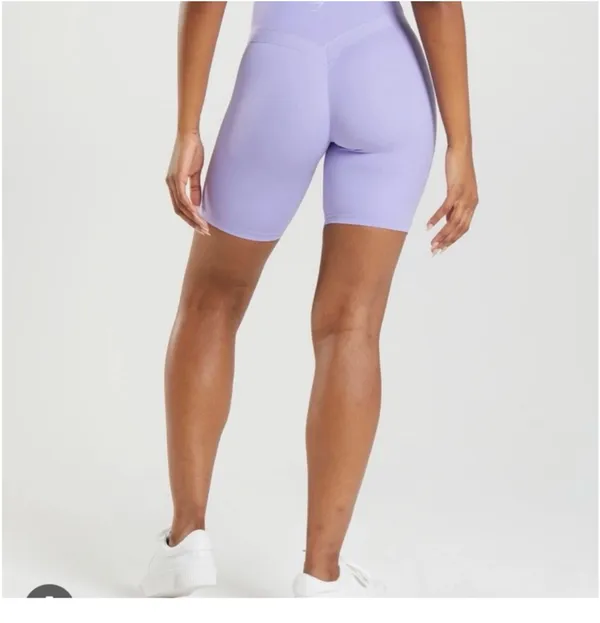 Gymshark x Whitney Simmons lilac purple Biker Shorts - Image 3