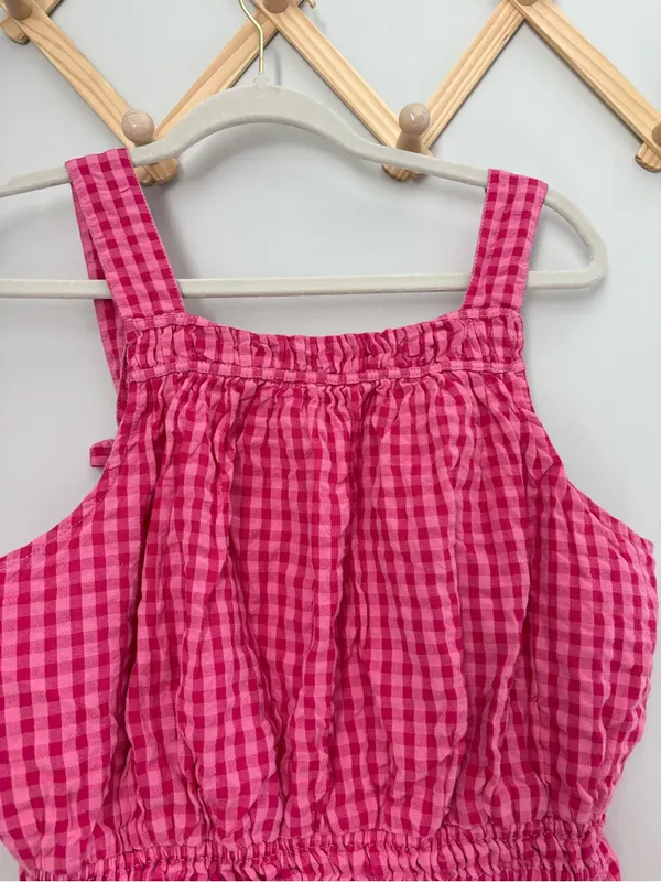 Anthropologie Somerset Gingham Romper size Large - Image 3