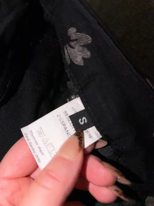 Black floral printed barrel jeans - Image 3