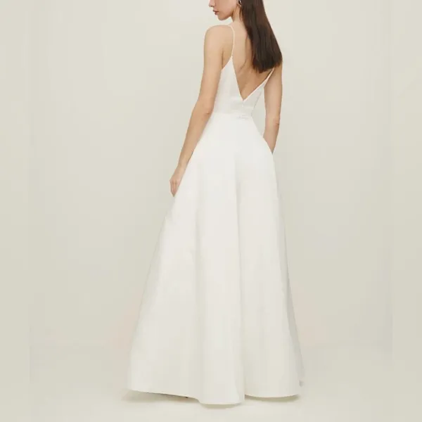 ⚡️Reformation Icelynn Satin Maxi Wedding Dress Gown, Color Ivory, Size 6, NWT - Image 7