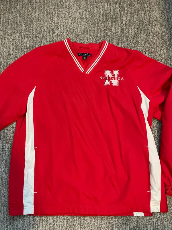 Nebraska Husker Windbreaker Size M - Image 2