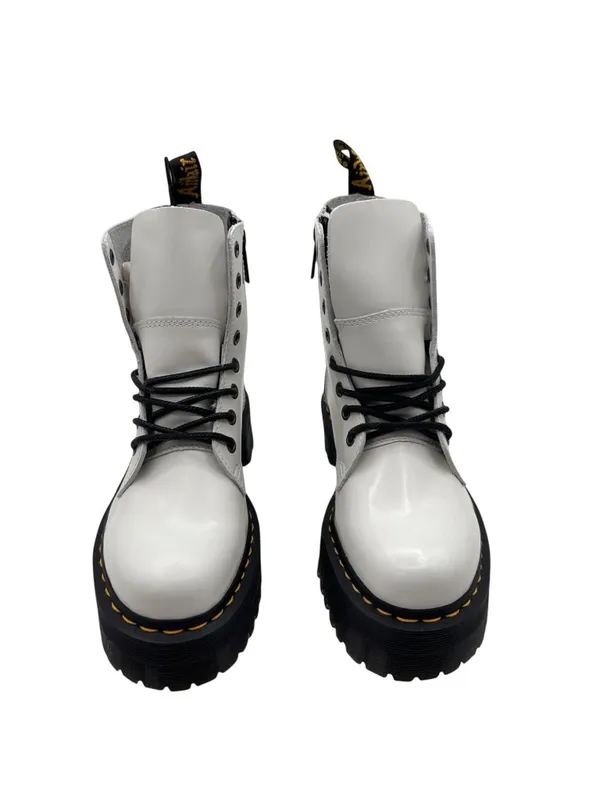 Dr. Martens Women Size 9 Jadon Lace-Up White Chunky Sole Platform Boots Combat - Image 7