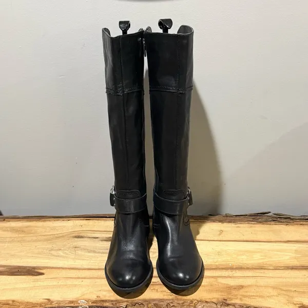 Marc Fisher Gatway Leather Riding Boots‎ Size 6 A40 - Image 5