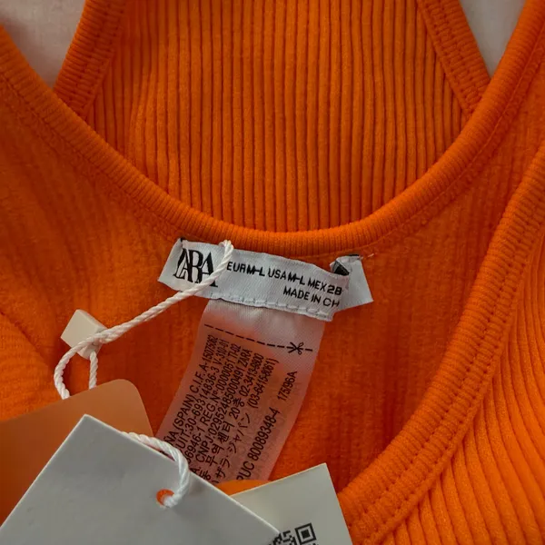 ZARA Orange Bodysuit - Image 4