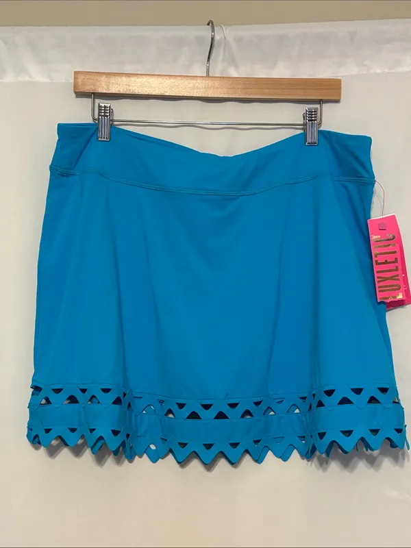 Lilly Pulitzer UPF 50+ Theah Skort Turquoise Oasis‎ NWT size XL - Image 2