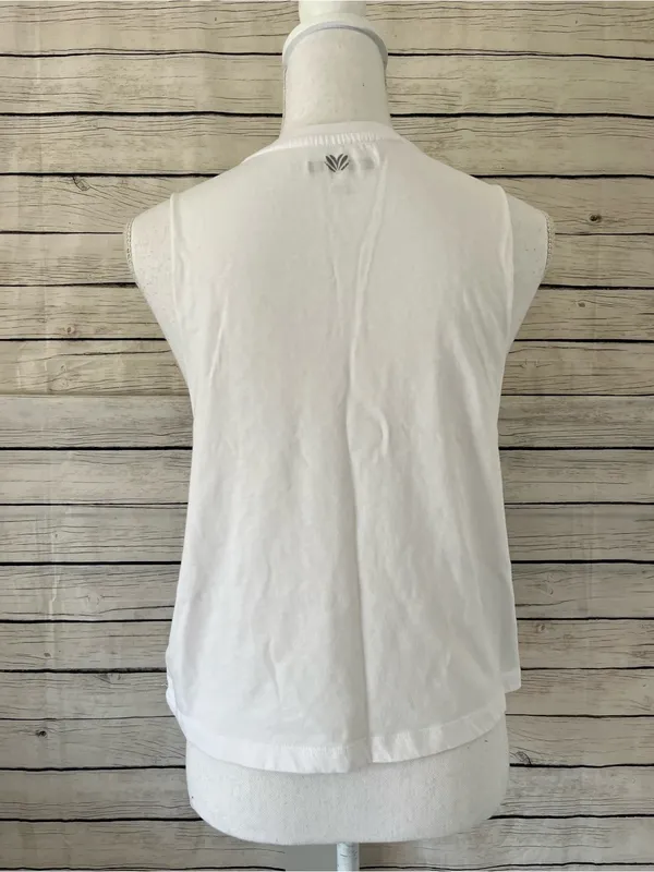 Forever 21 White “CAN & WILL” Graphic Muscle Tank - Image 3