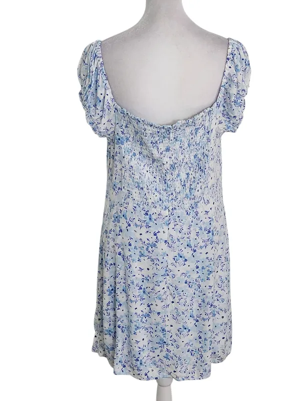 Aeropostale Blue Floral Print Mini Dress Size XL NWOT - Image 2