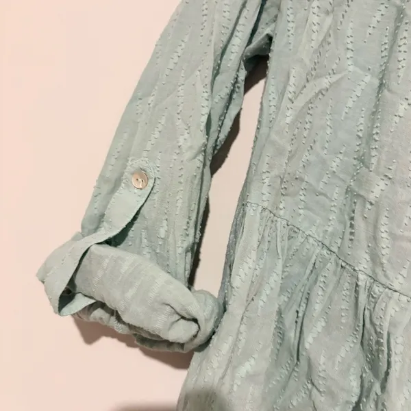 Anthropologie Dolan Left coast Monty Baby Doll Peasant Top Light Blue large‎ - Image 4