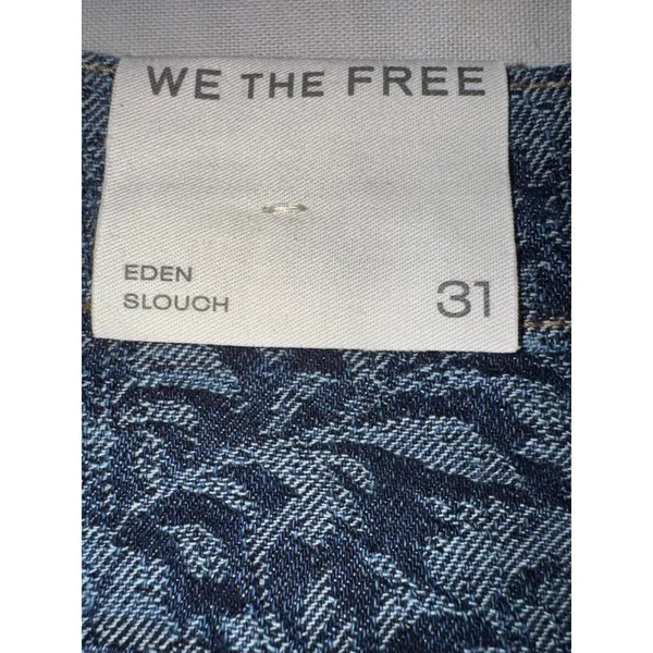 We The Free Free People Eden Slouch Swan Song Jeans Size 31 (Sold Out Colorway) - Image 11