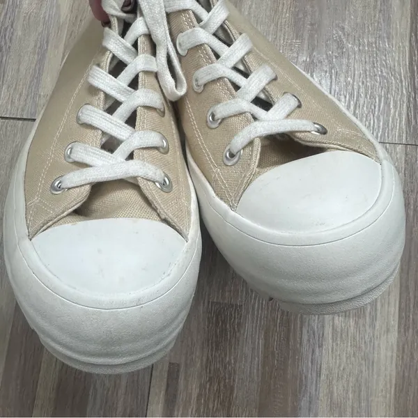 Sincerely Jules Vespa Z High-Top Cream Canvas Platform Sneakers Women’s 8.5 - Image 5