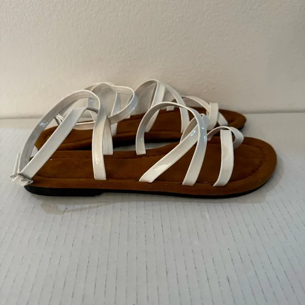 New. Women’s Flat Strappy Sandals – Elegant Summer Strappy Shoes - Image 7