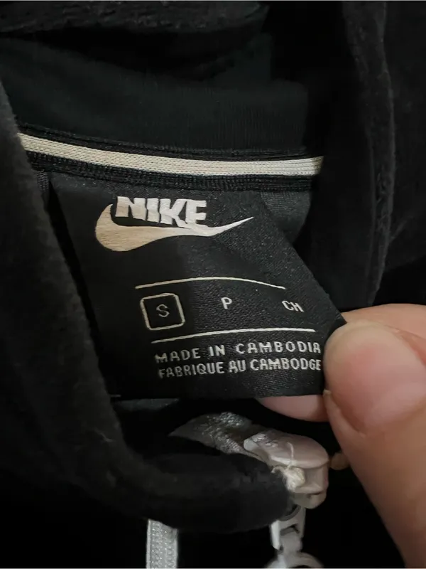 Nike‎ Black Velour Retro White Piping Track Jacket - Image 5