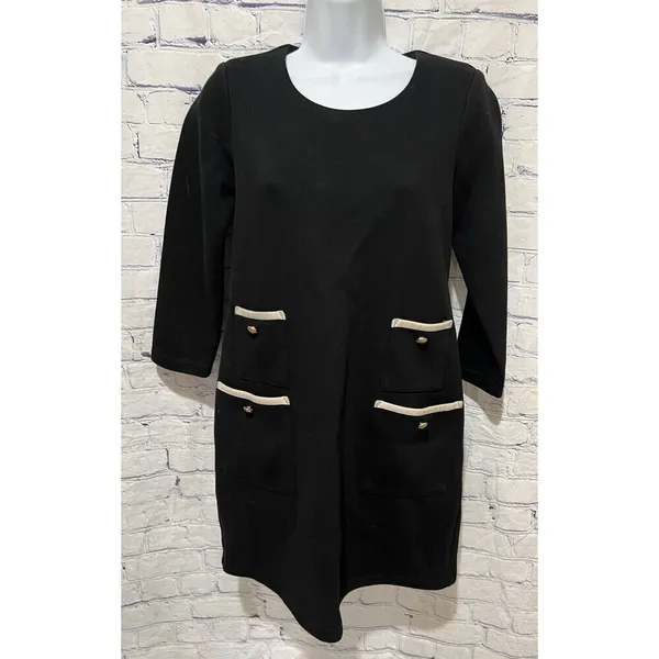 Tuckernuck Black Francoise Mod Mini Dress Extra Small XS - Image 2