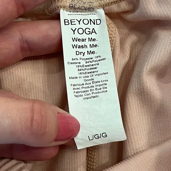 Beyond Yoga Heather Rib Street Jogger Pink Salmon‎ Size Large - Image 7