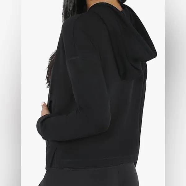 90 Degrees Zip-Up Cropped Hoodie - NWOT - Size XL - Image 2