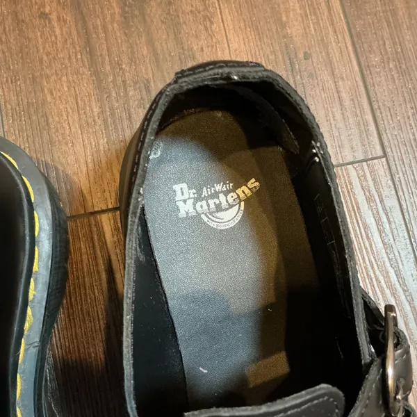 Dr. Martens 8065 Bex Double Buckle Mary Jane Black Leather Platform Shoes Size 7 - Image 3