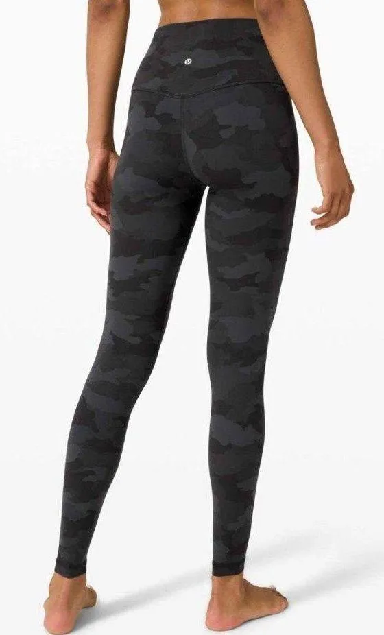 Lululemon Align Pant 28" Size 12 Heritage 365 BLACK Camo Deep Coal Multi NWT - Image 2