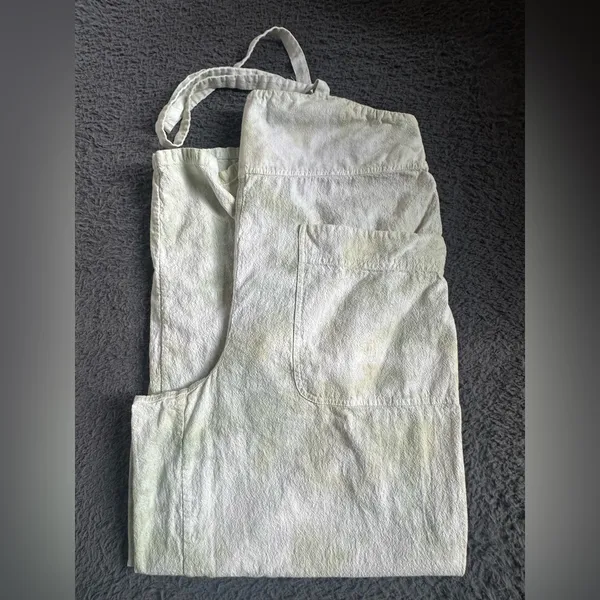 Free People Tie Dye Stroll In Kyoto Barrel Leg Overall Sz Medium Color Succulent - Image 9