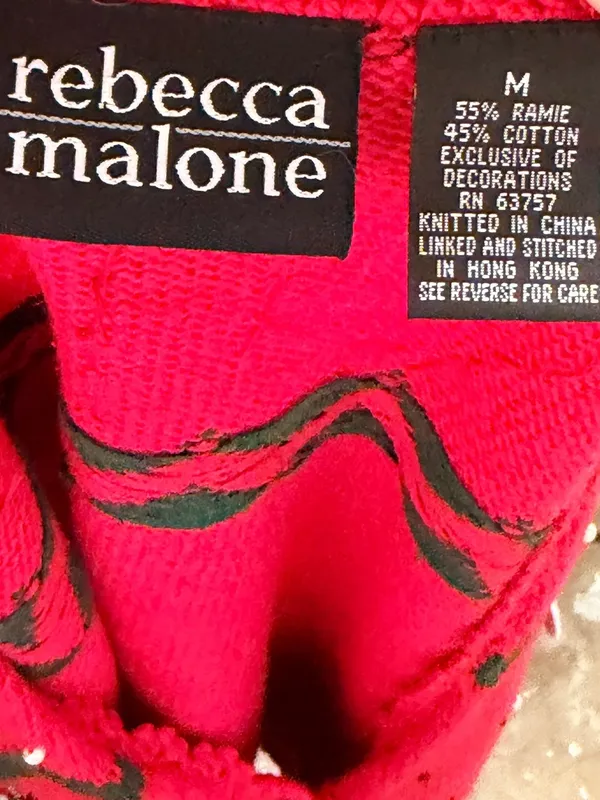 Vintage Rebecca Malone Christmas Sweater Vest - Image 7