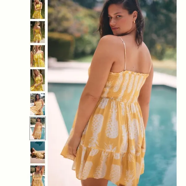 By Anthropologie Printed Smocked Mini Dress - Image 5